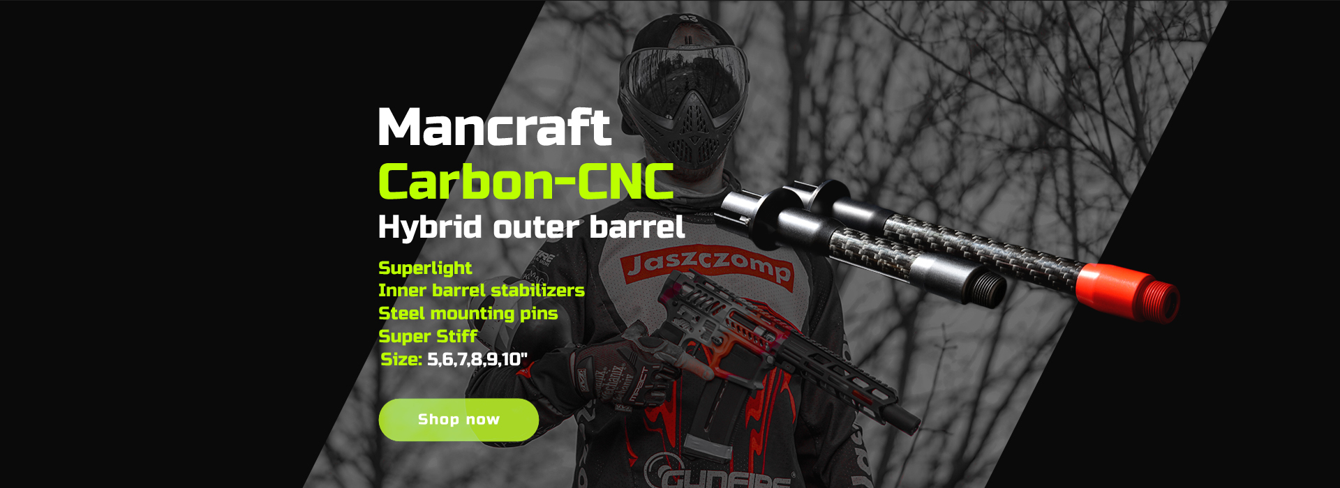 Mancraft MSB - Hybrid Carbon-CNC outer barrel